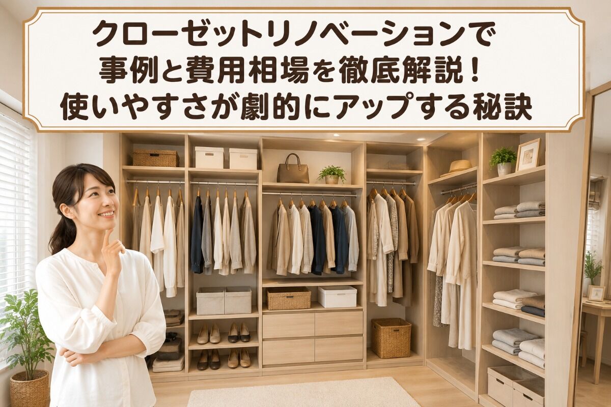 クローゼットリノベーションで事例と費用相場を徹底解説！使いやすさが劇的にアップする秘訣