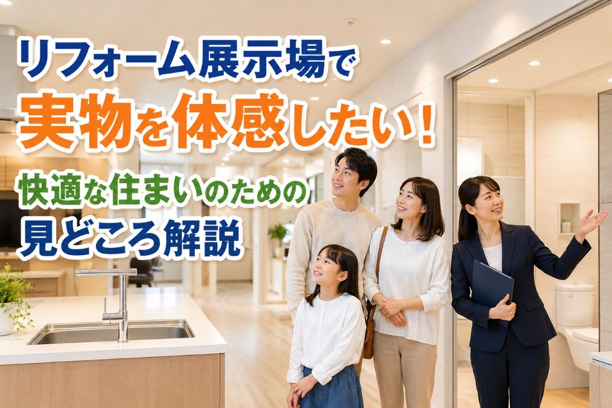 リフォーム展示場で実物を体感したい！快適な住まいのための見どころ解説