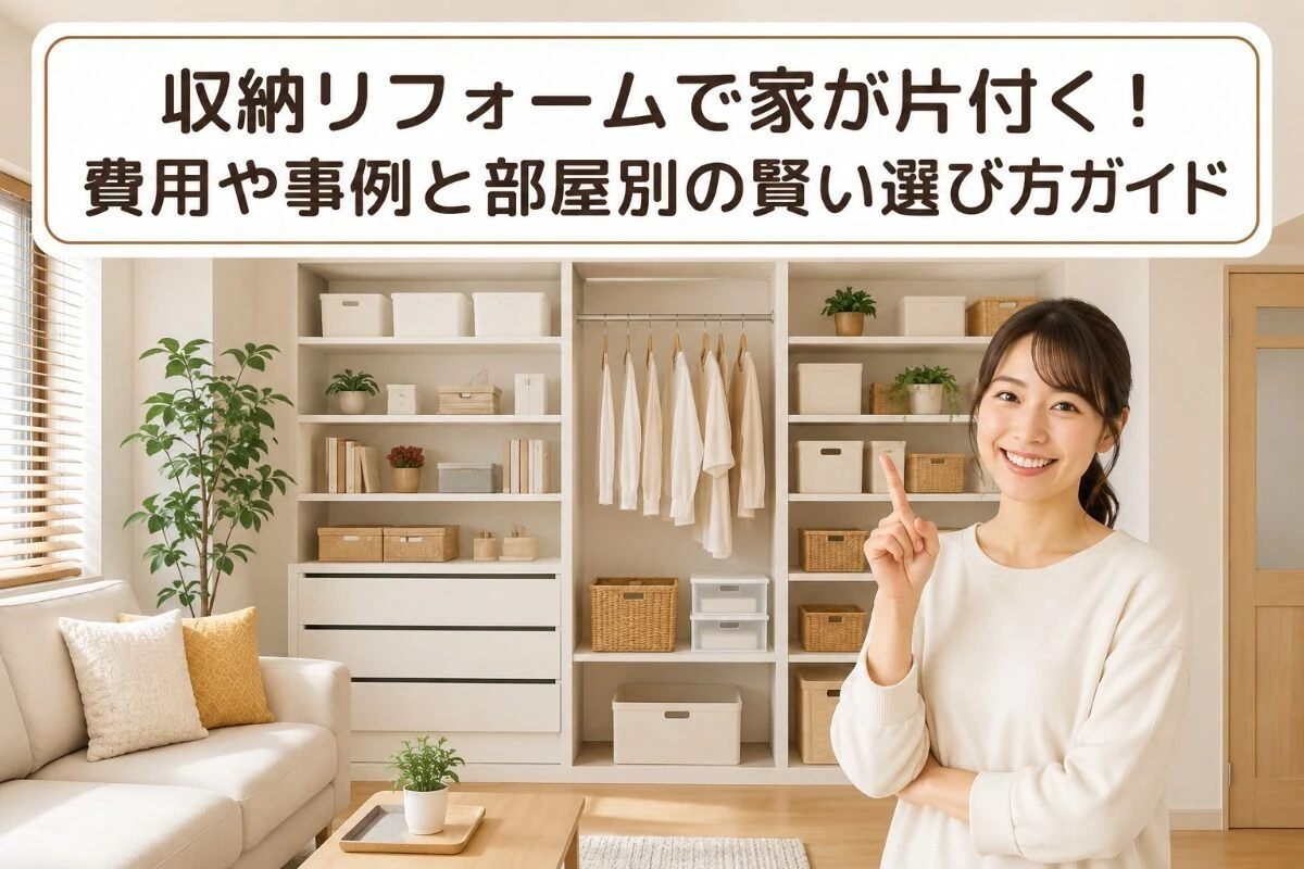 収納リフォームで家が片付く！費用や事例と部屋別の賢い選び方ガイド