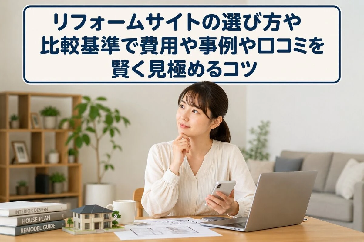 リフォームサイトの選び方や比較基準で費用や事例や口コミを賢く見極めるコツ