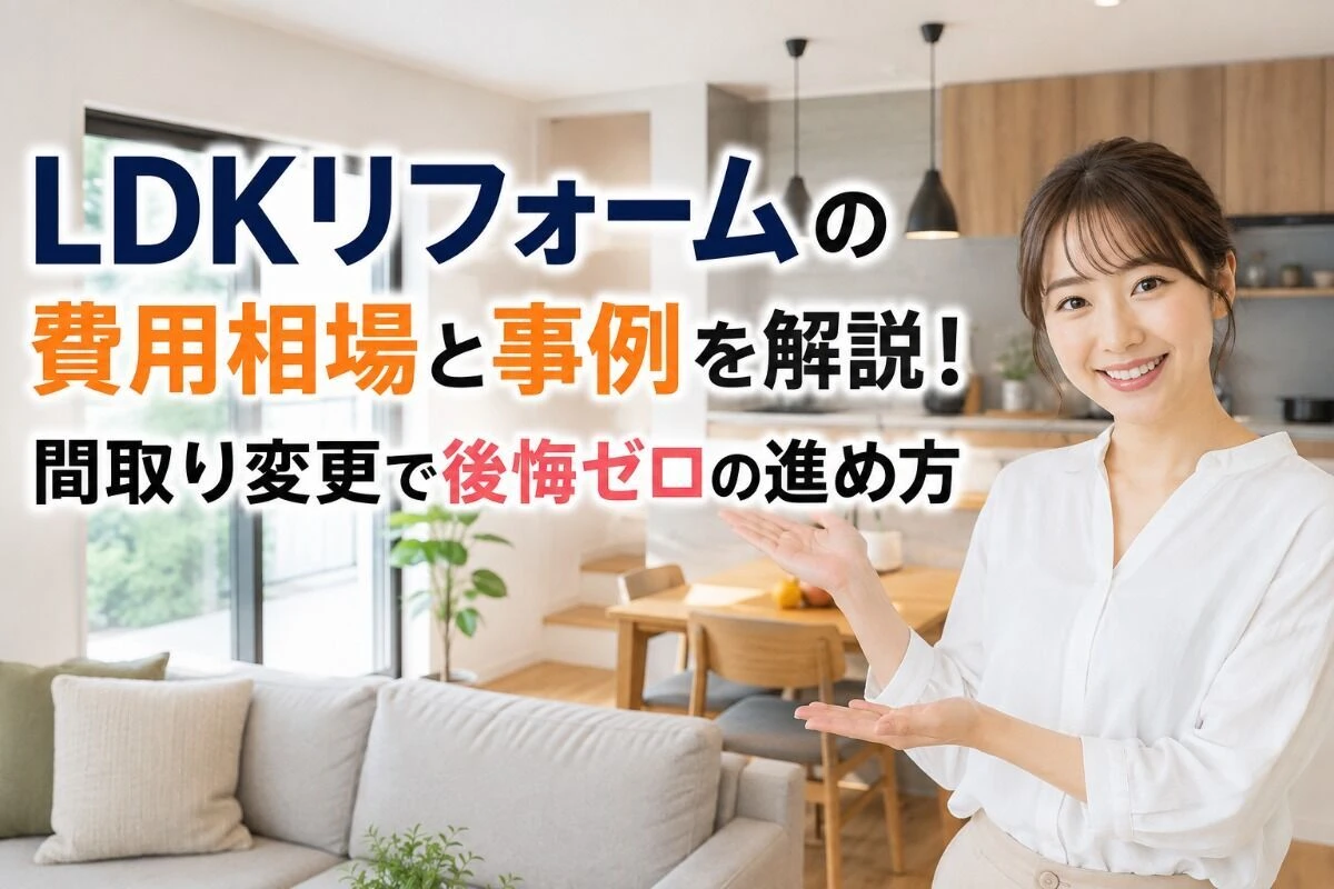 LDKリフォームの費用相場と事例を解説！間取り変更で後悔ゼロの進め方