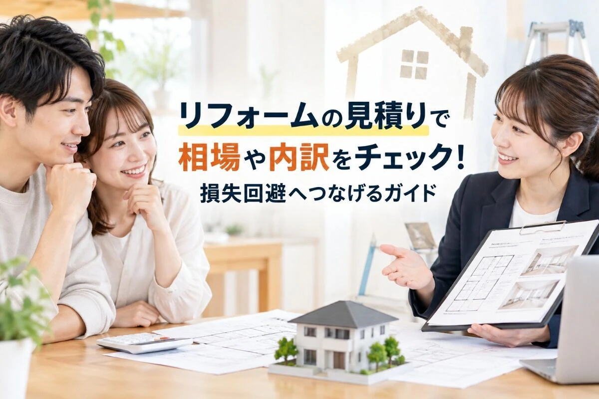 リフォームの見積りで相場や内訳をチェック！損失回避へつなげるガイド